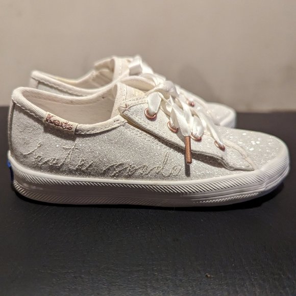 Kate Spade glitter Toddler sneakers in white - Picture 1 of 4